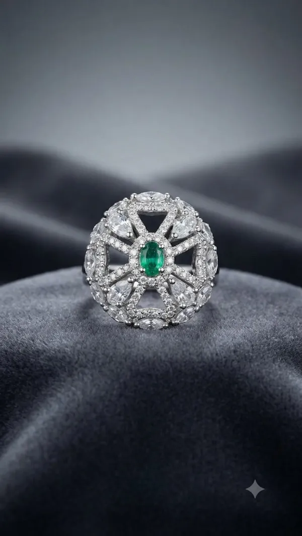 Green_Stone_Crystal_Embellished_Ring_Adjustable