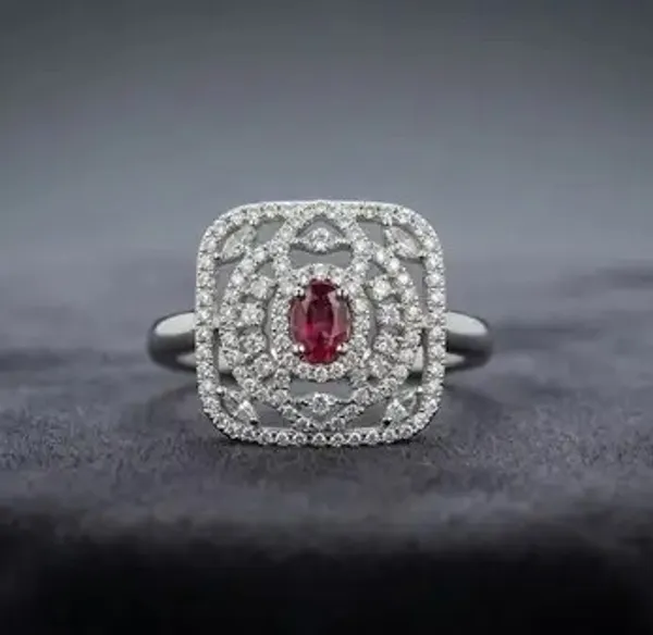 Silver_Tone_Crystal_Studded_Ring_For_Women_Adjustable