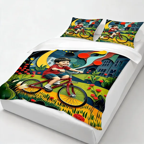 Microfiber_Kids_Bicycle_Ride_Digital_Print_Bedsheet_With_Pillow_Covers