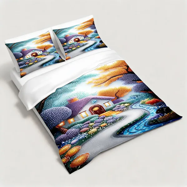Microfiber_Scenic_Landscape_Digital_Print_Bedsheet_With_Pillow_Covers