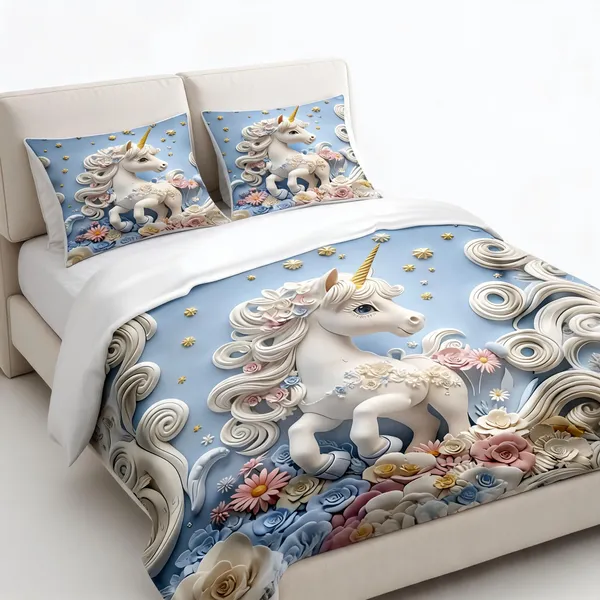 Micro_Fiber_Digital_Blue_Unicorn_Pastel_Print_Bedsheet_With_Pillow_Covers