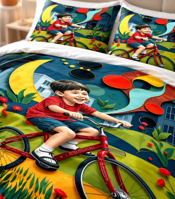 Microfiber_Kids_Bicycle_Ride_Digital_Print_Bedsheet_With_Pillow_Covers