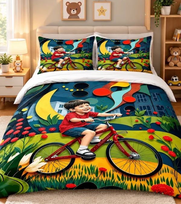 Microfiber_Kids_Bicycle_Ride_Digital_Print_Bedsheet_With_Pillow_Covers
