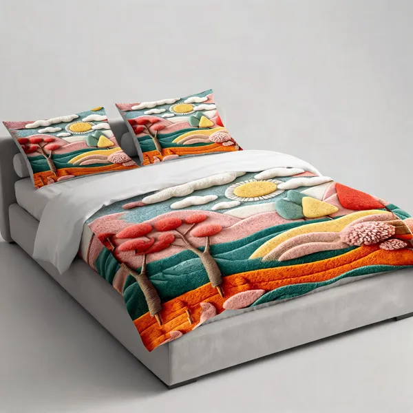 Microfiber_Landscape_Clouds_Hills_Digital_Print_Bedsheet_With_Pillow_Covers