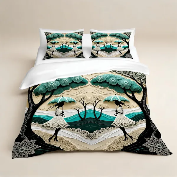 Microfiber_Turquoise_Scenic_Digital_Print_Bedsheet_With_Pillow_Covers