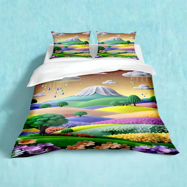 Micro_Fiber_Digital_Mountain_Fields_Scenic_Landscape_Print_Bedsheet_With_Pillow_Covers