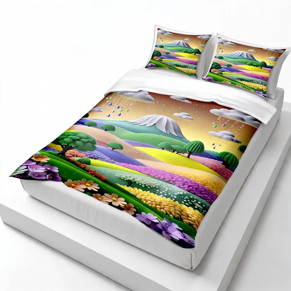 Micro_Fiber_Digital_Mountain_Fields_Scenic_Landscape_Print_Bedsheet_With_Pillow_Covers