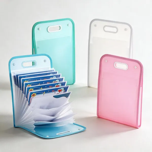 Multicolor_Polypropylene_(Pp)_Stationery_&_Document_Holder_Students_&_Office