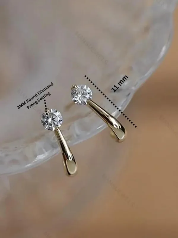 Gold_Tone_Sterling_Silver_Crystal_Huggie_Hoop_Earrings_For_Women
