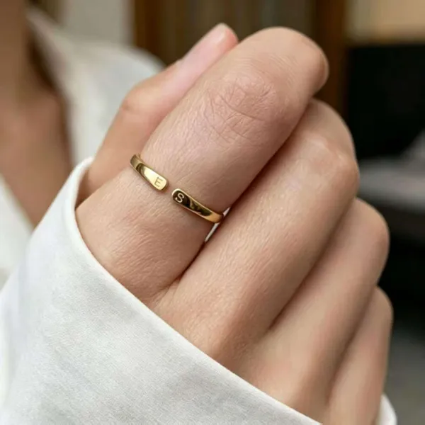 Gold_Sterling_Silver_Open_Initial_Personalised_Ring_For_Women