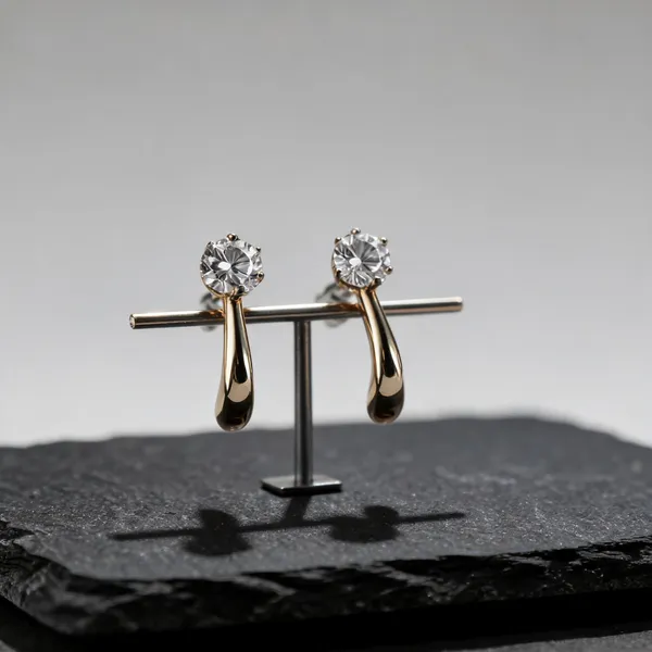 Gold_Tone_Sterling_Silver_Crystal_Huggie_Hoop_Earrings_For_Women