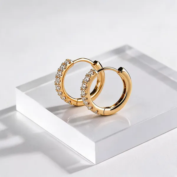 Gold_Sterling_Silver_Cz_Minimalist_Hoop_Earrings_For_Women