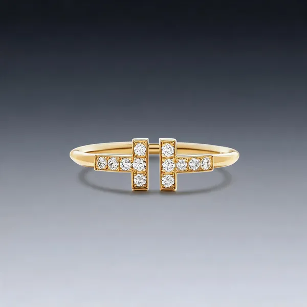 Gold_Sterling_Silver_Diamond_Iconic_Motif_Stacking_Ring_For_Women