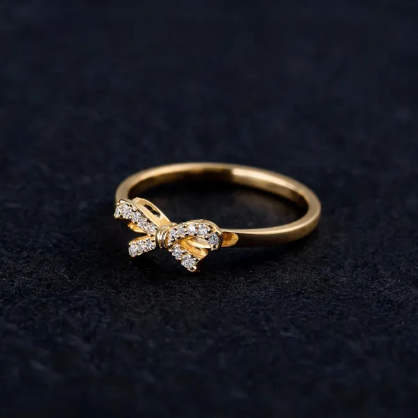 Gold_Tone_Sterling_Silver_Bow_Design_Ring_For_Women