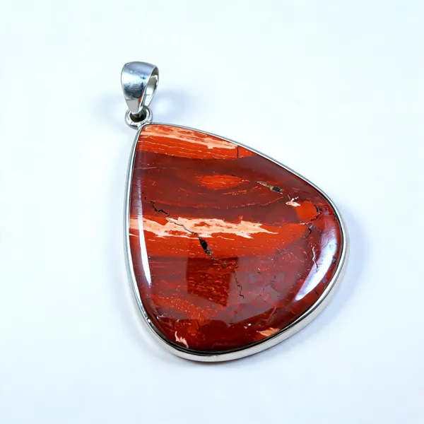 Red_Silver_925_Teardrop_Jasper_Stone_Gemstone_Pendant_For_Men_And_Women