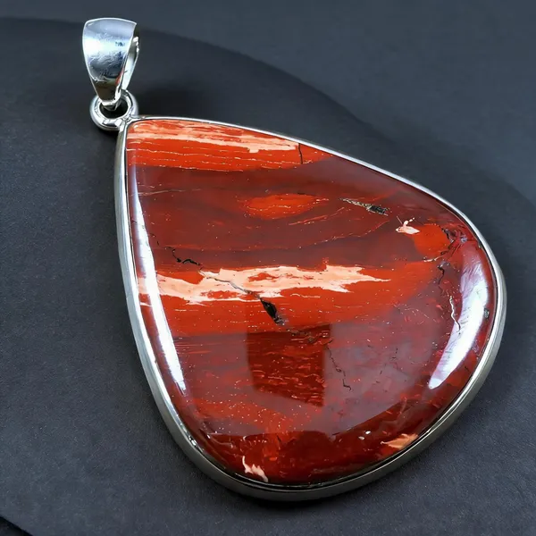Red_Silver_925_Teardrop_Jasper_Stone_Gemstone_Pendant_For_Men_And_Women