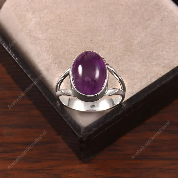Silver_Oval_Purple_amethyst_Stone_Ring
