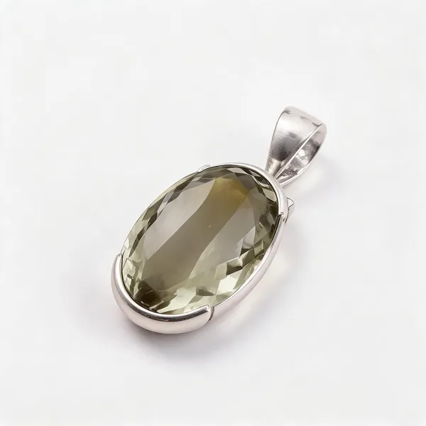 Green_Silver_925_Oval_Faceted_Stone_Gemstone_Pendant_For_Men_And_Women