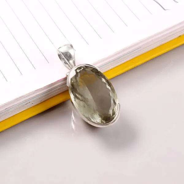 Silver_Tone_green_amethyst_Oval_Stone_Pendant