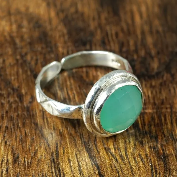 Green_Stone_Silver_Tone_Adjustable_Ring_for_Women