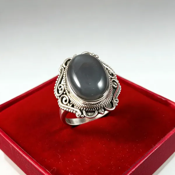 White_Moonstone_Silver_925_Oval_Statement_Ring_For_Men_And_Women