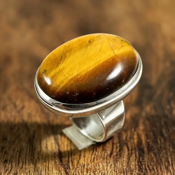 Brown_Silver_925_Oval_Tiger_Eye_Stone_Gemstone_Ring_For_Men_And_Women