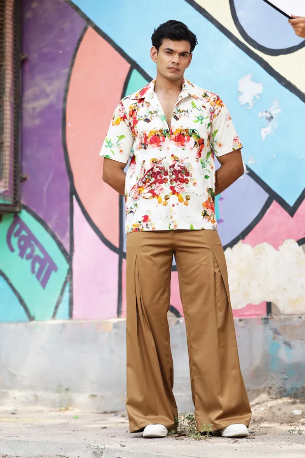 White_Cotton_Floral_Print_Relaxed_Fit_Shirt_For_Men