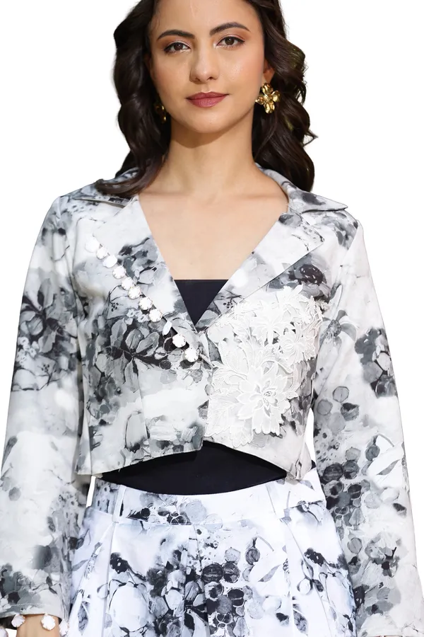 White_Banana_Crepe_Floral_Print_Coordinated_Set_For_Women