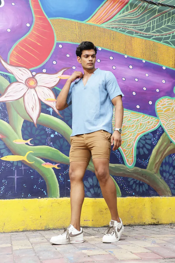 Blue_Cotton_Linen_Relaxed_Fit_Shirt_For_Men