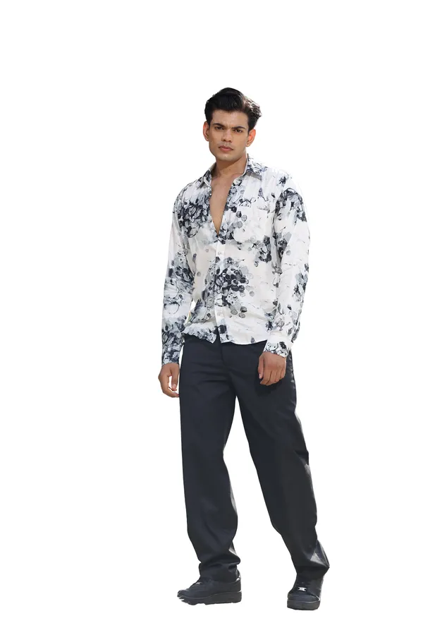 White_Rayon_Relaxed_Fit_Floral_Print_Shirt_For_Men