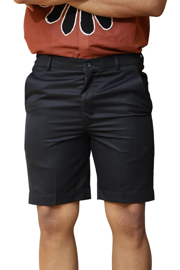 Black_Poly_Blend_Regular_Fit_Applique_Short_For_Men