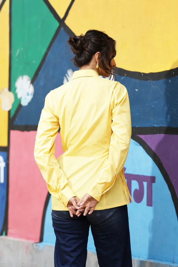 Yellow_Cotton_Relaxed_Fit_Shirt_For_Women