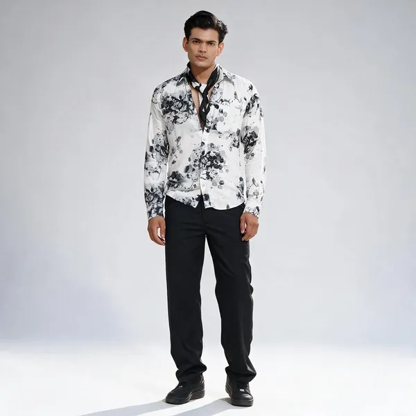 White_Rayon_Relaxed_Fit_Floral_Print_Shirt_For_Men