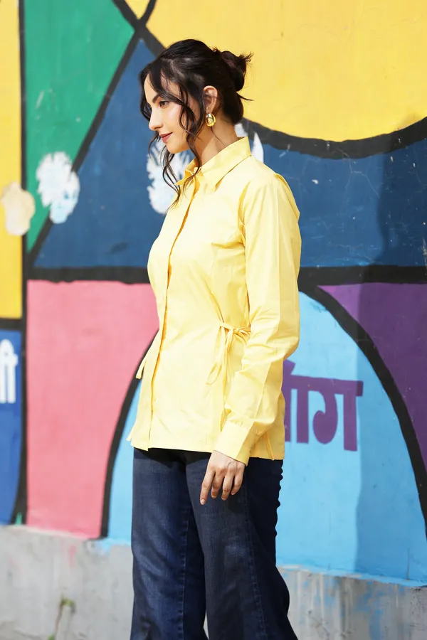 Yellow_Cotton_Relaxed_Fit_Shirt_For_Women