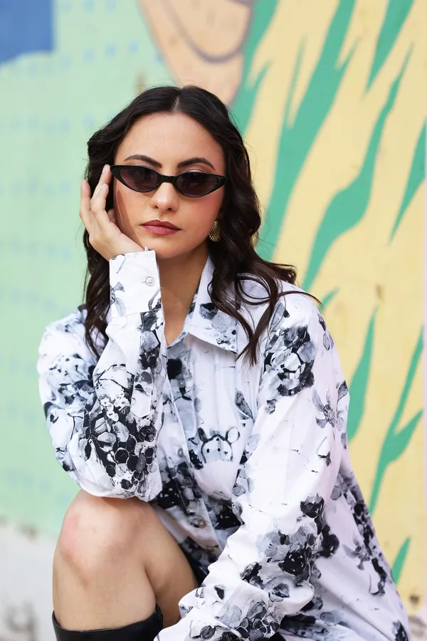 White_Cotton_Poplin_Relaxed_Fit_Abstract_Print_Shirt_For_Women