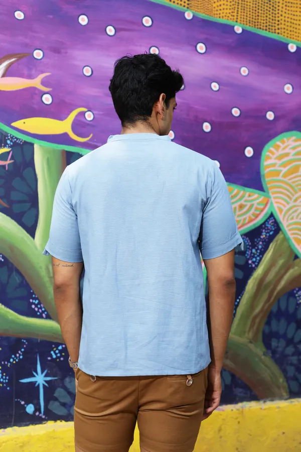 Blue_Cotton_Linen_Relaxed_Fit_Shirt_For_Men