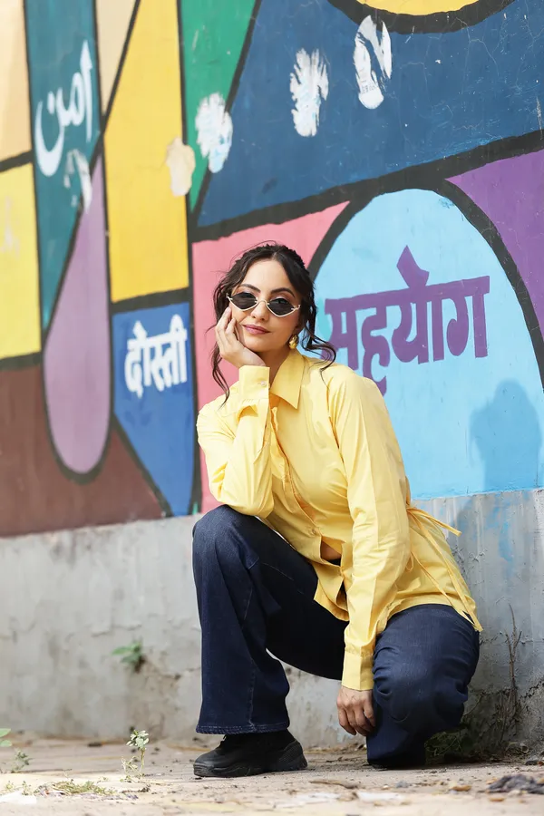 Yellow_Cotton_Relaxed_Fit_Shirt_For_Women