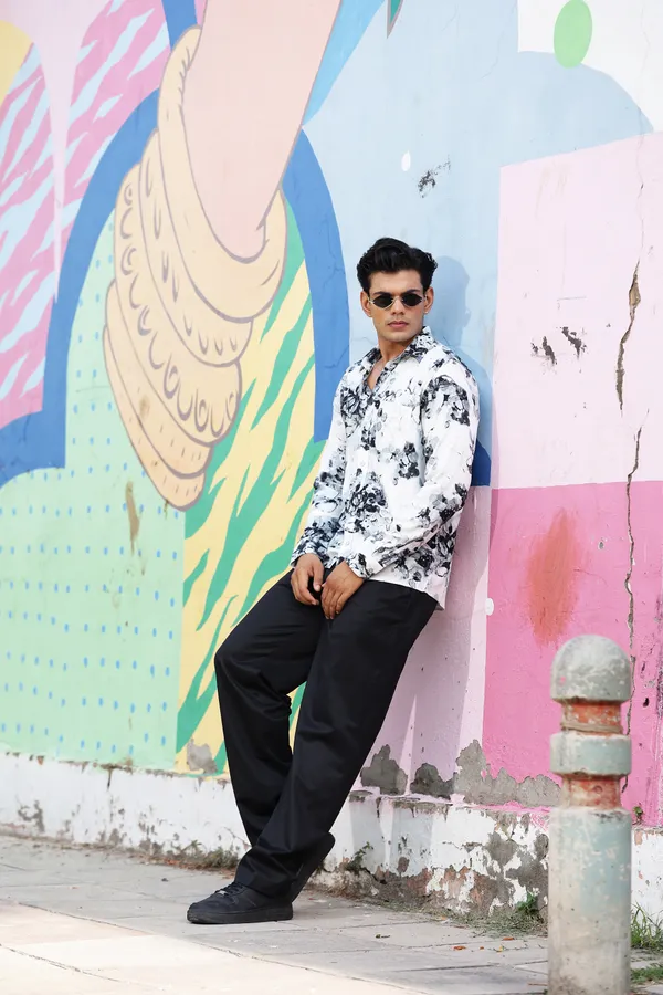 White_Rayon_Relaxed_Fit_Floral_Print_Shirt_For_Men