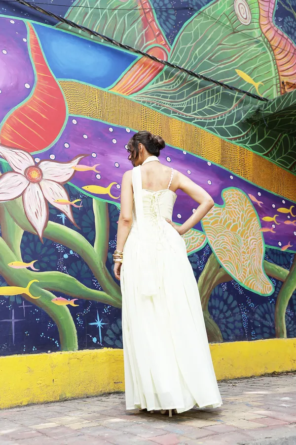 White_Georgette_Sleeveless_Maxi_Dress_For_Women