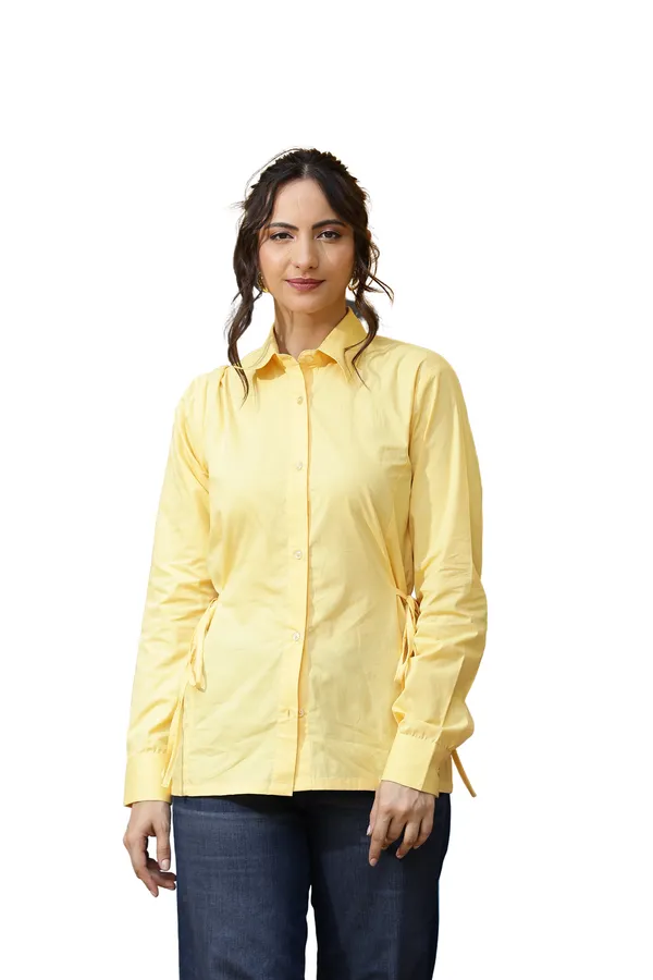 Yellow_Cotton_Relaxed_Fit_Shirt_For_Women