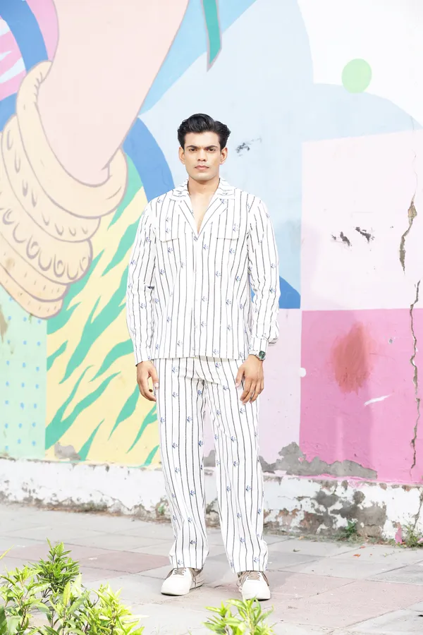 White_Cotton_Linen_Striped_Relaxed_Fit_Co-Ord_Set_For_Men