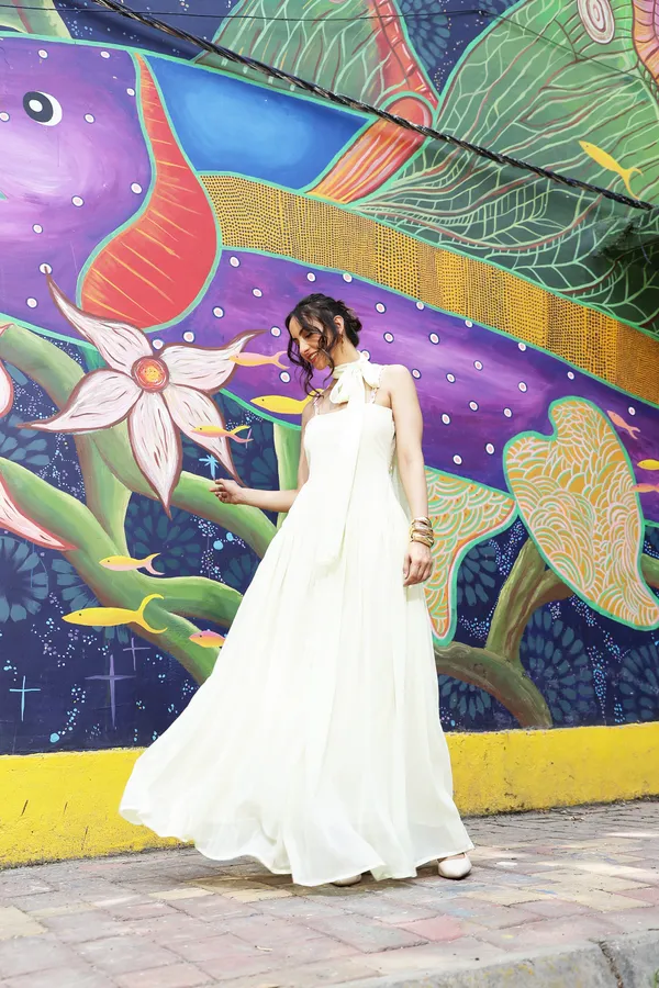 White_Georgette_Sleeveless_Maxi_Dress_For_Women