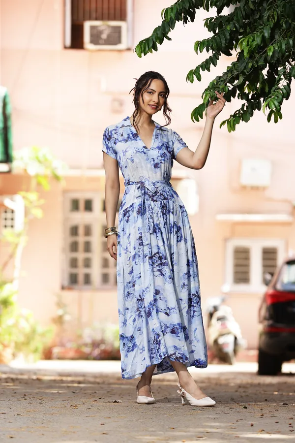 Light_Blue_Chiffon_Lurex_Floral_Print_Maxi_Dress_For_Women