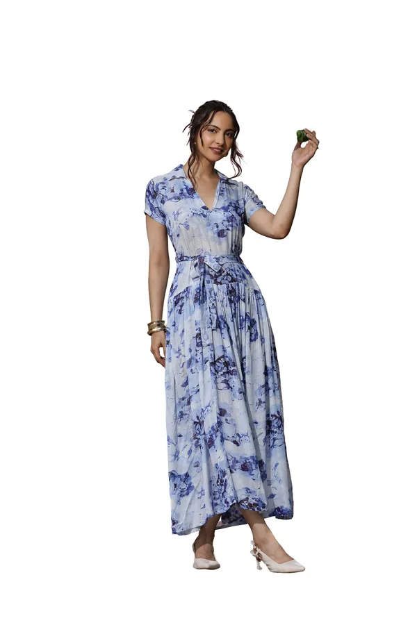 Light_Blue_Chiffon_Lurex_Floral_Print_Maxi_Dress_For_Women