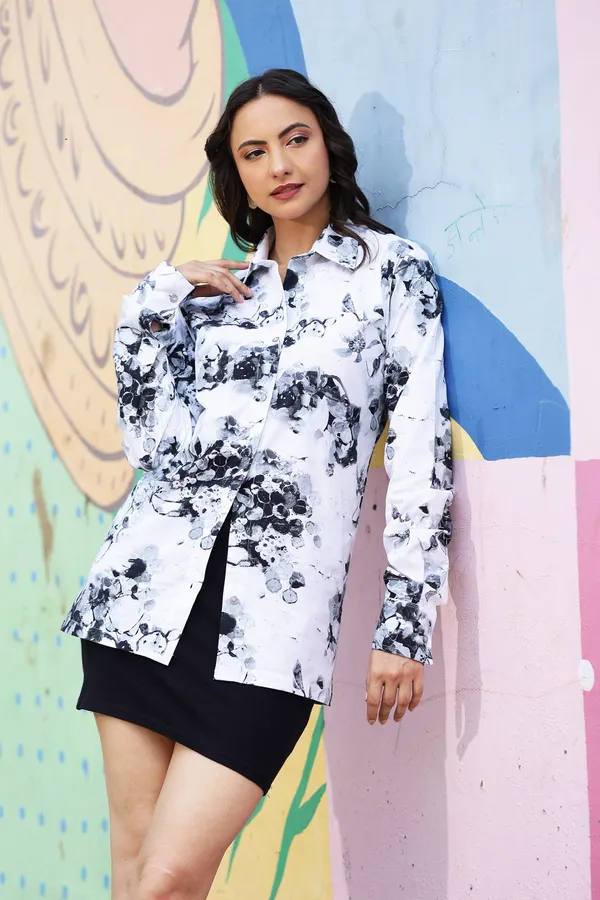 White_Cotton_Poplin_Relaxed_Fit_Abstract_Print_Shirt_For_Women
