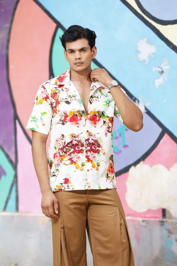 White_Cotton_Floral_Print_Relaxed_Fit_Shirt_For_Men
