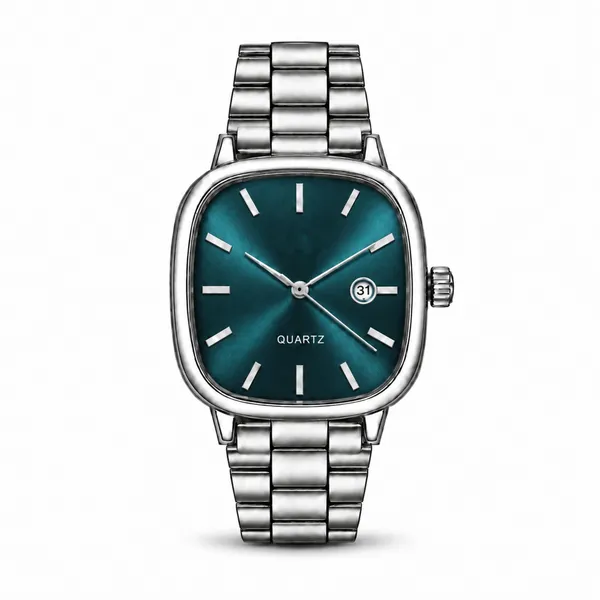 Stylish_Teal_Dial_Men's_Analog_Watch_|_Date_Display_-_LR188