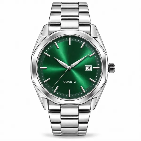 Stylish_Green_Dial_Men's_Analog_Watch_|_Date_Display_-_LR191