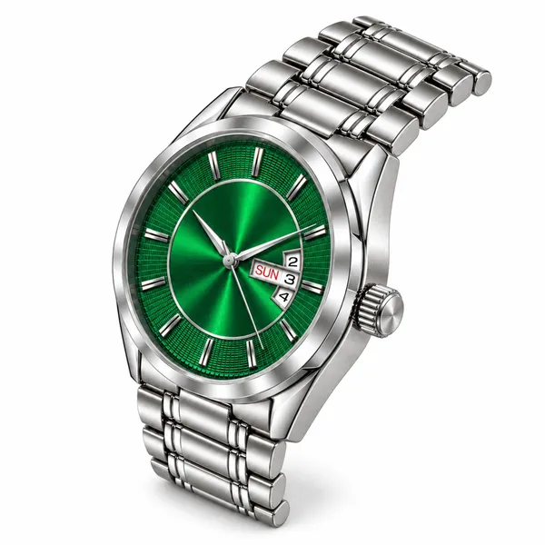Stylish_Green_Dial_Men's_Analog_Watch_|_Day_&_Date_Display_-_LR719