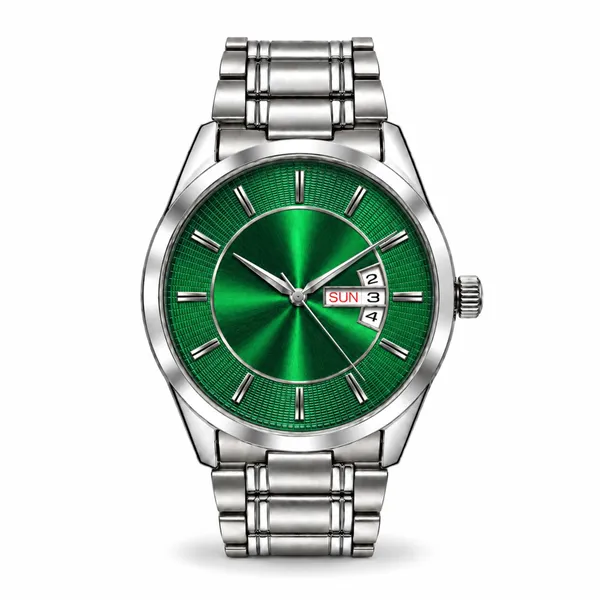 Stylish_Green_Dial_Men's_Analog_Watch_|_Day_&_Date_Display_-_LR719